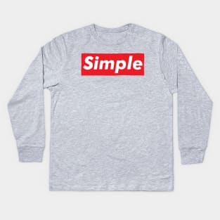 Simple Kids Long Sleeve T-Shirt